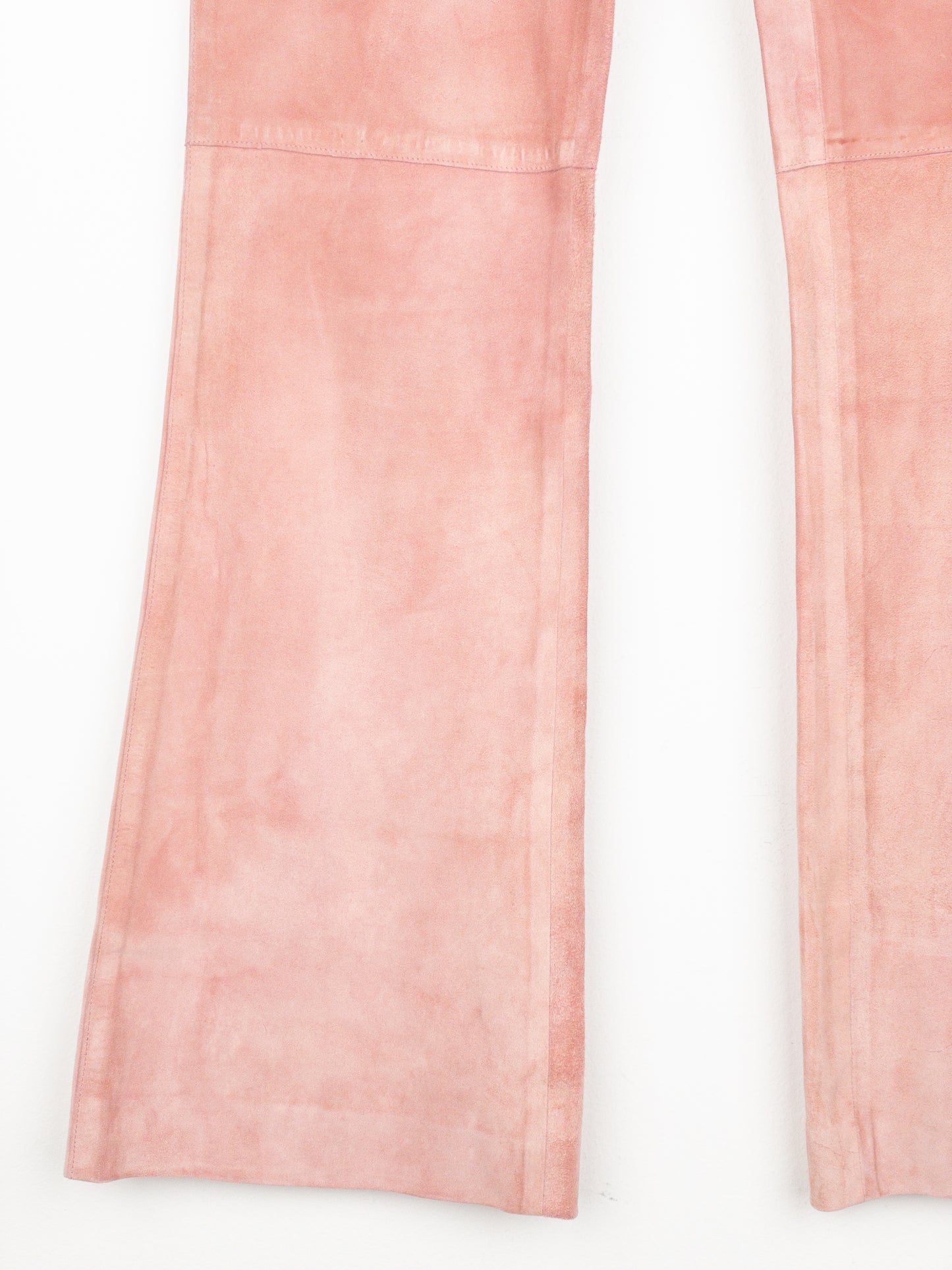 Gucci by Tom Ford 1990s Suede Leather Flared Bootcut Pants