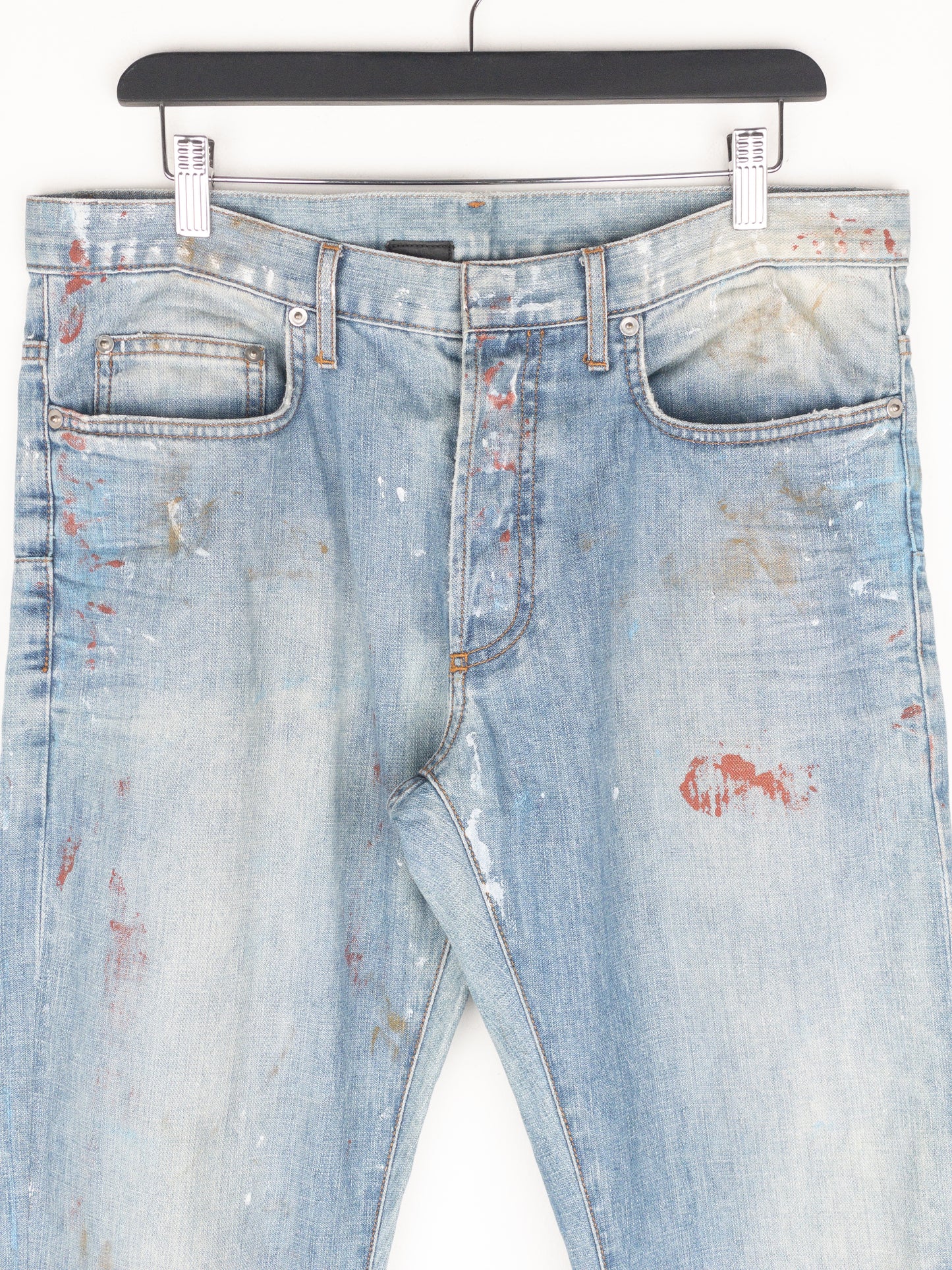 Dior Homme by Kris van Assche SS10 ‘Wildcat’ Painter Denim Jeans