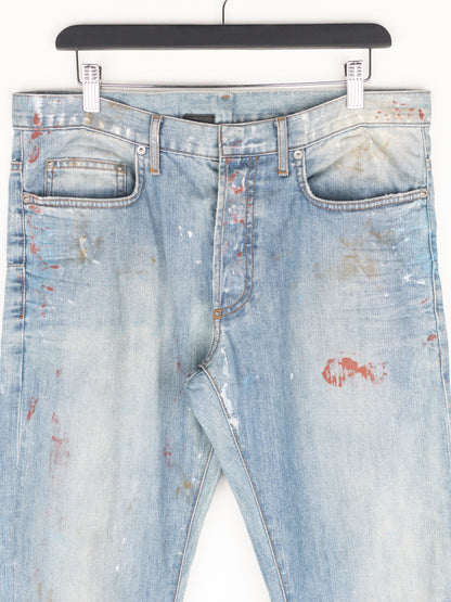 Dior Homme by Kris van Assche SS10 ‘Wildcat’ Painter Denim Jeans
