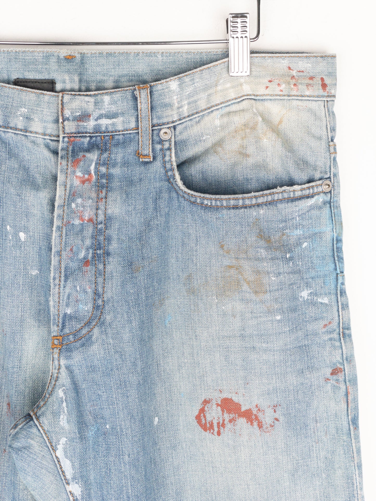 Dior Homme by Kris van Assche SS10 ‘Wildcat’ Painter Denim Jeans