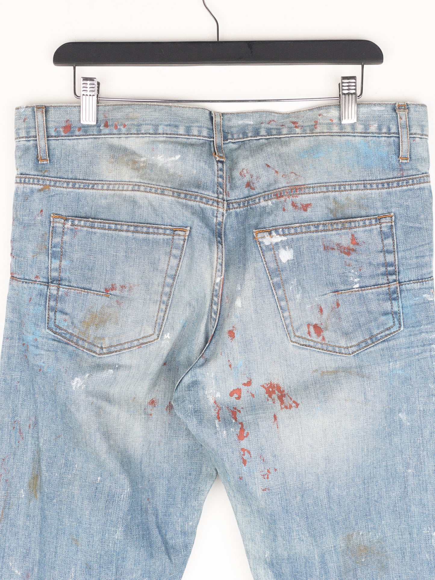 Dior Homme by Kris van Assche SS10 ‘Wildcat’ Painter Denim Jeans