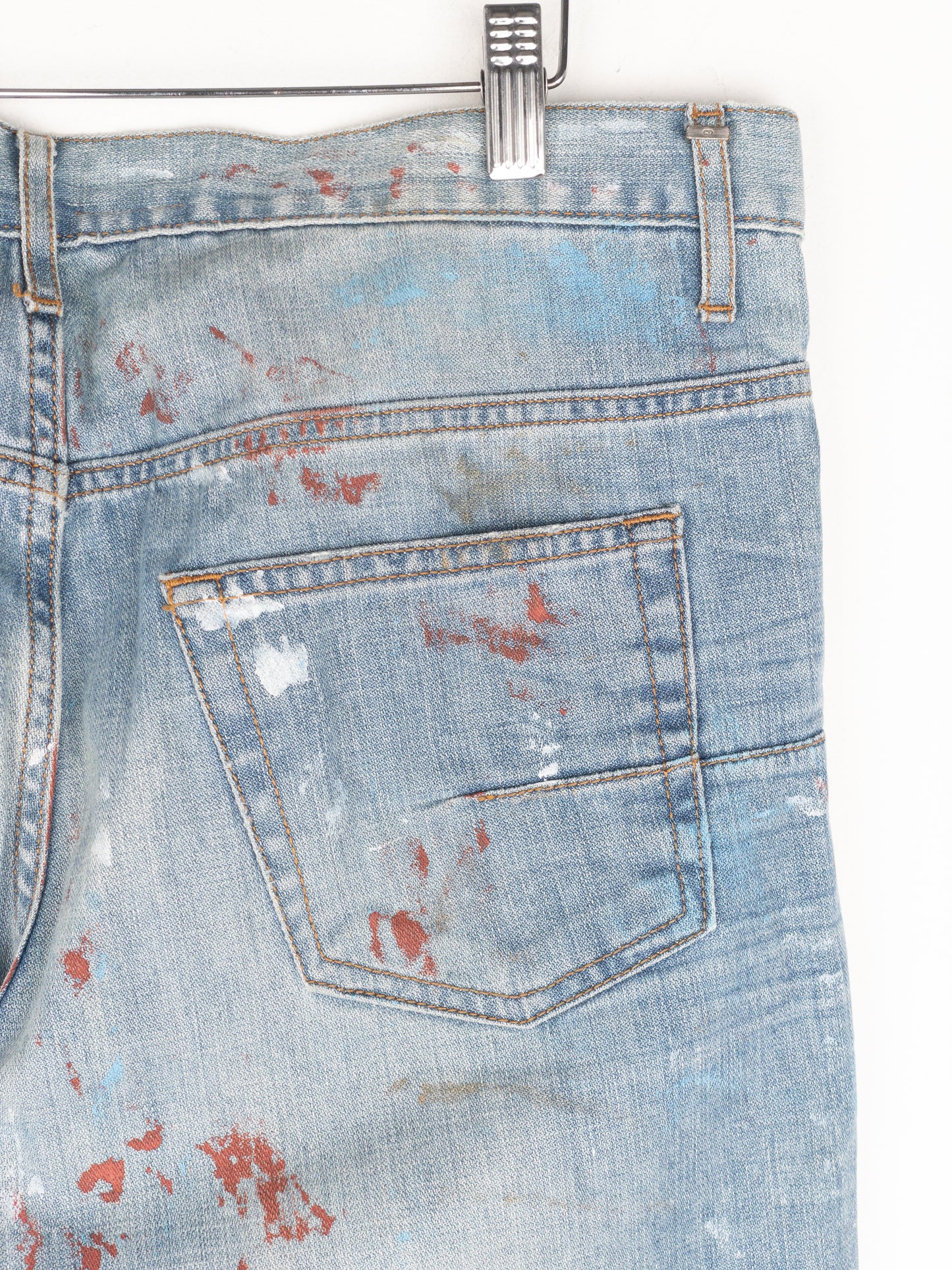 Dior Homme by Kris van Assche SS10 ‘Wildcat’ Painter Denim Jeans
