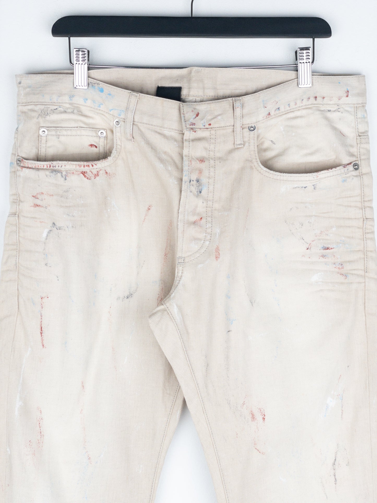 Dior Homme by Kris van Assche SS10 ‘Wildcat’ Painter Denim Jeans