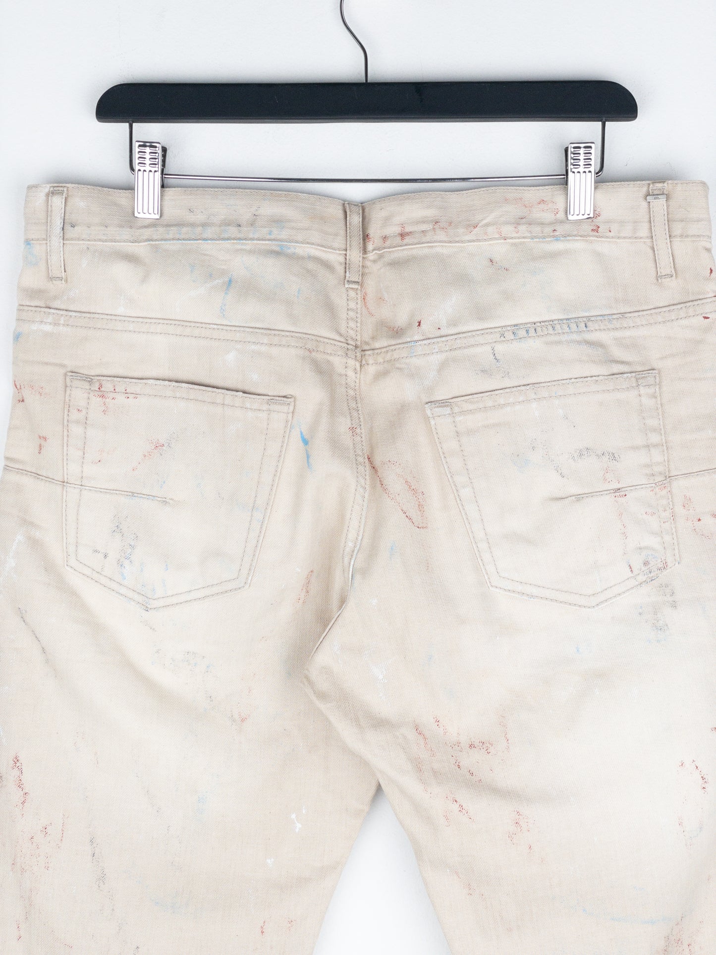 Dior Homme by Kris van Assche SS10 ‘Wildcat’ Painter Denim Jeans