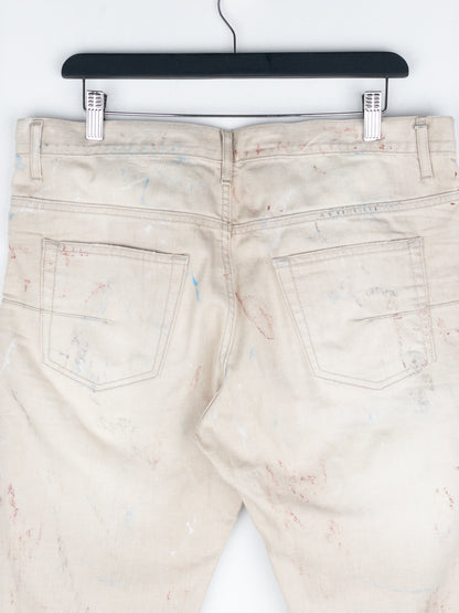 Dior Homme by Kris van Assche SS10 ‘Wildcat’ Painter Denim Jeans