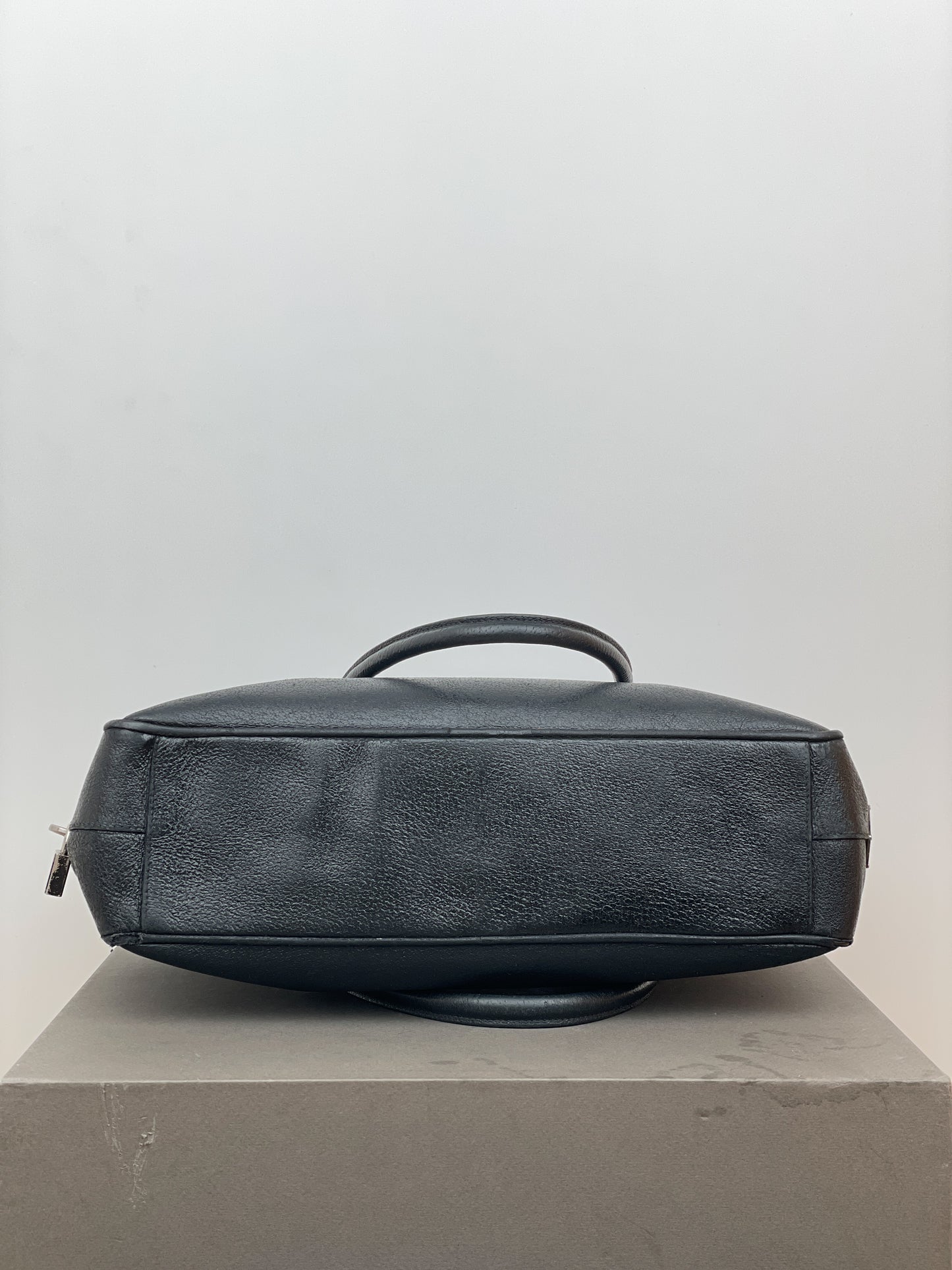 Prada 2000s Bauletto Box Leather Handbag