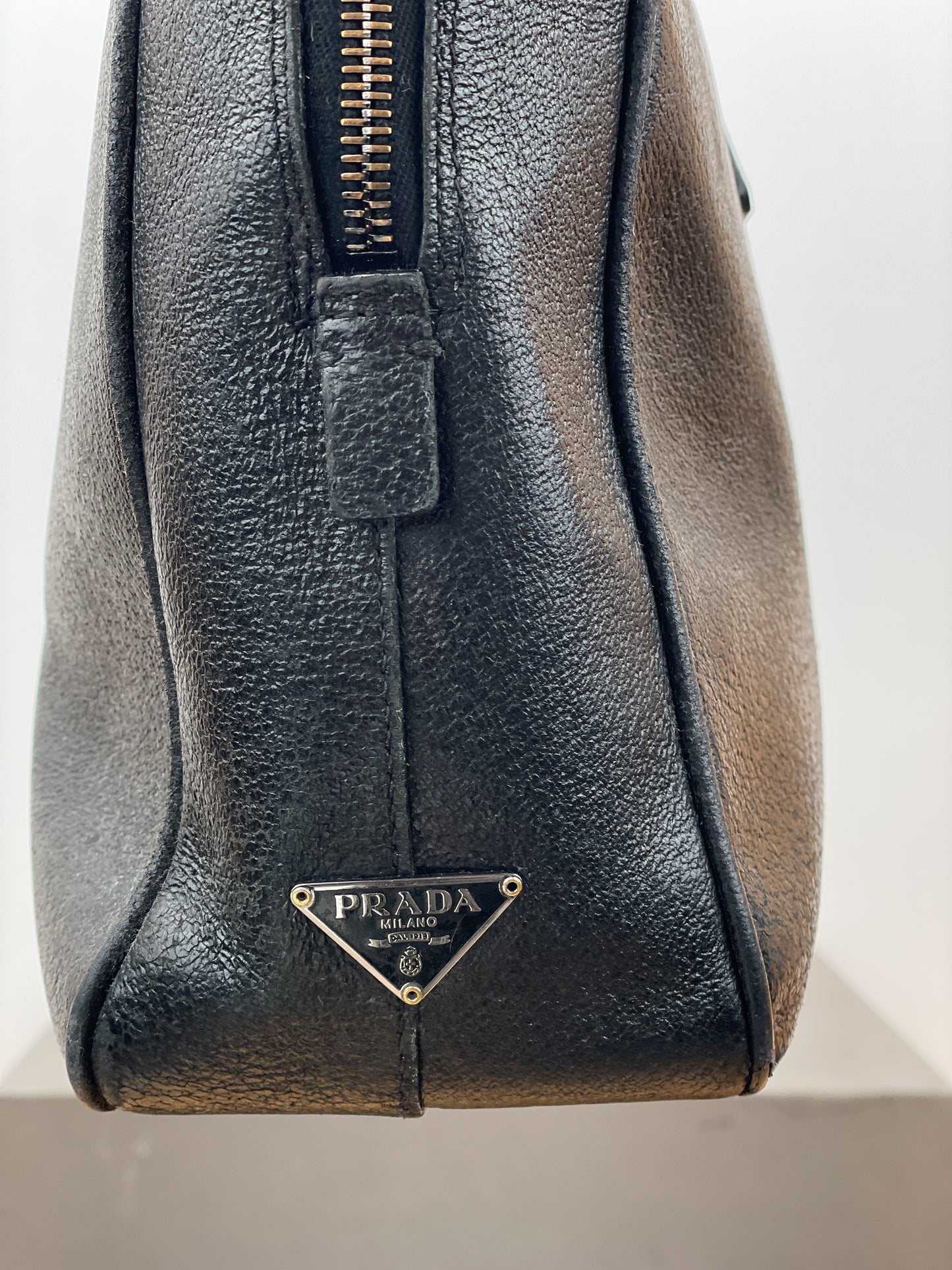 Prada 2000s Bauletto Box Leather Handbag