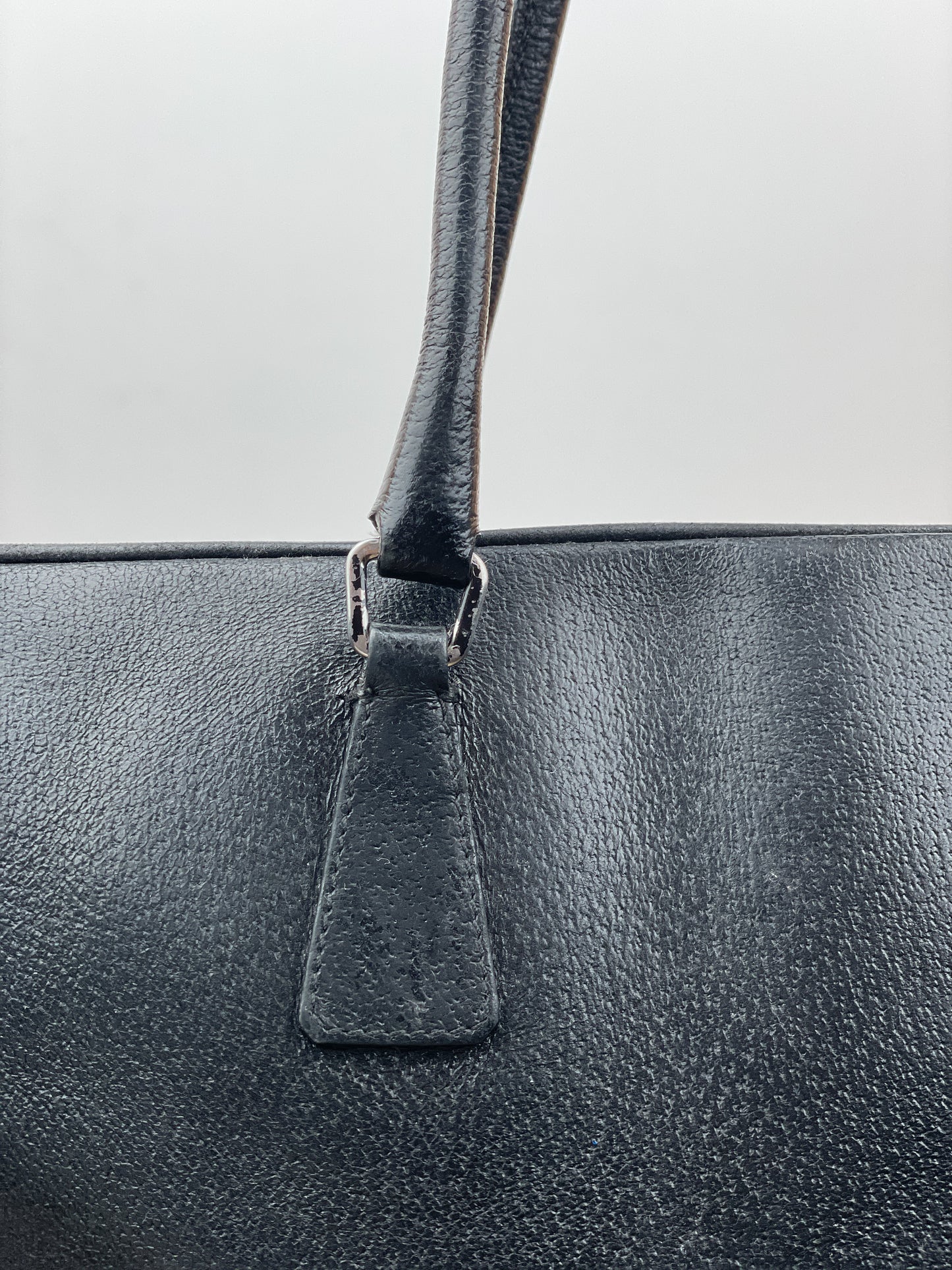 Prada 2000s Bauletto Box Leather Handbag