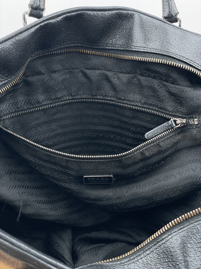 Prada 2000s Bauletto Box Leather Handbag