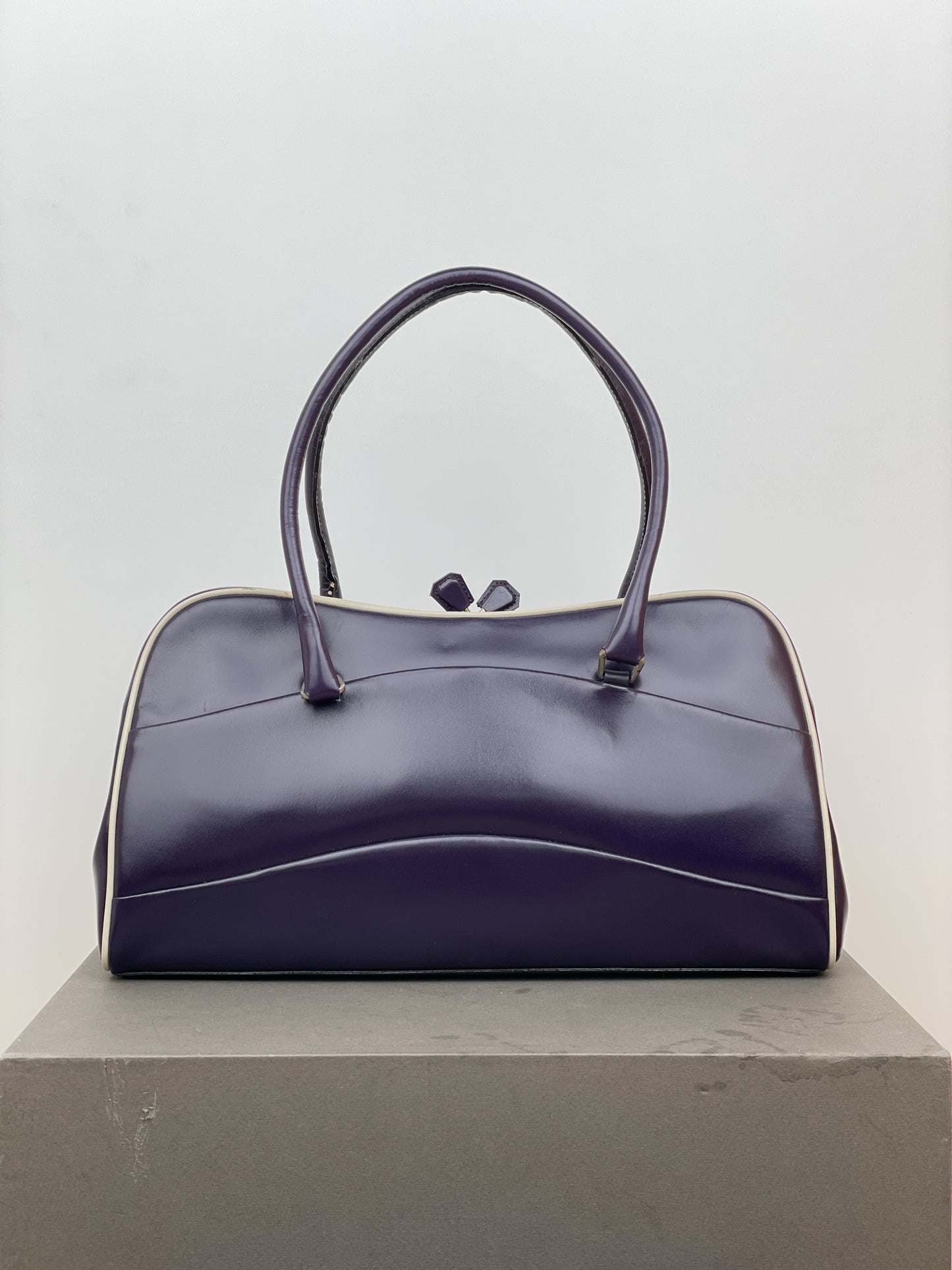 Prada 2000s Bowling Leather Handbag