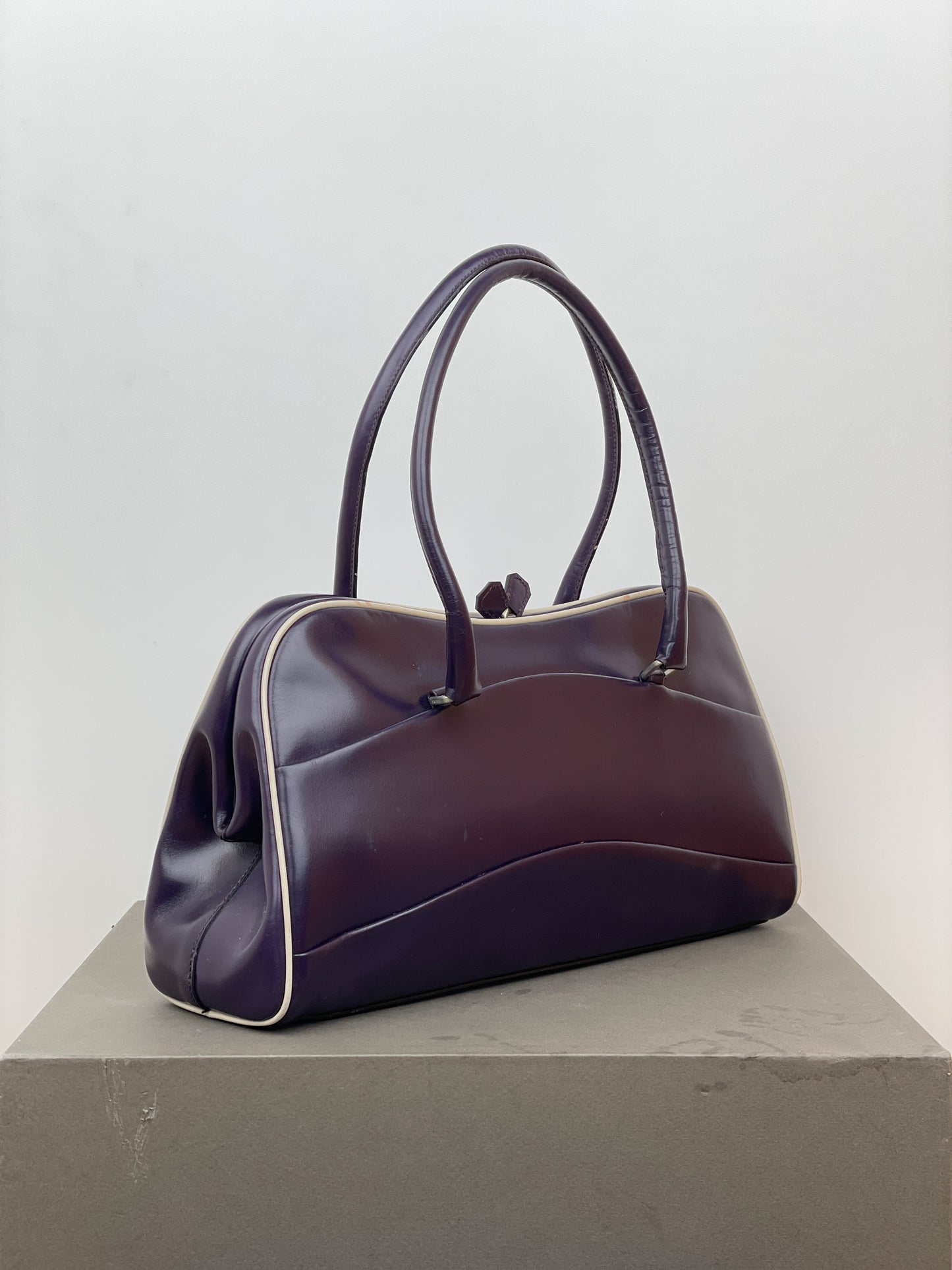 Prada 2000s Bowling Leather Handbag