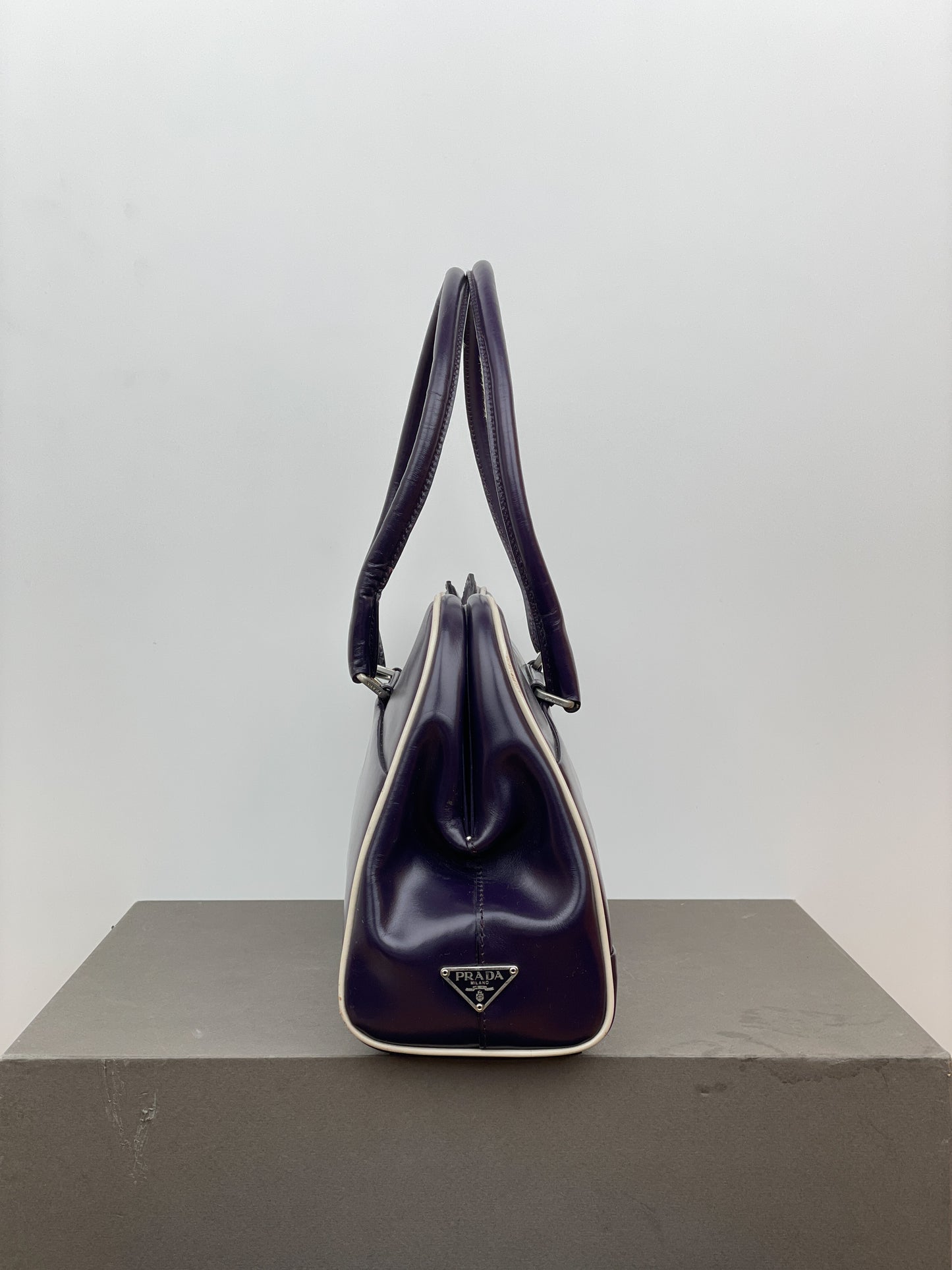 Prada 2000s Bowling Leather Handbag