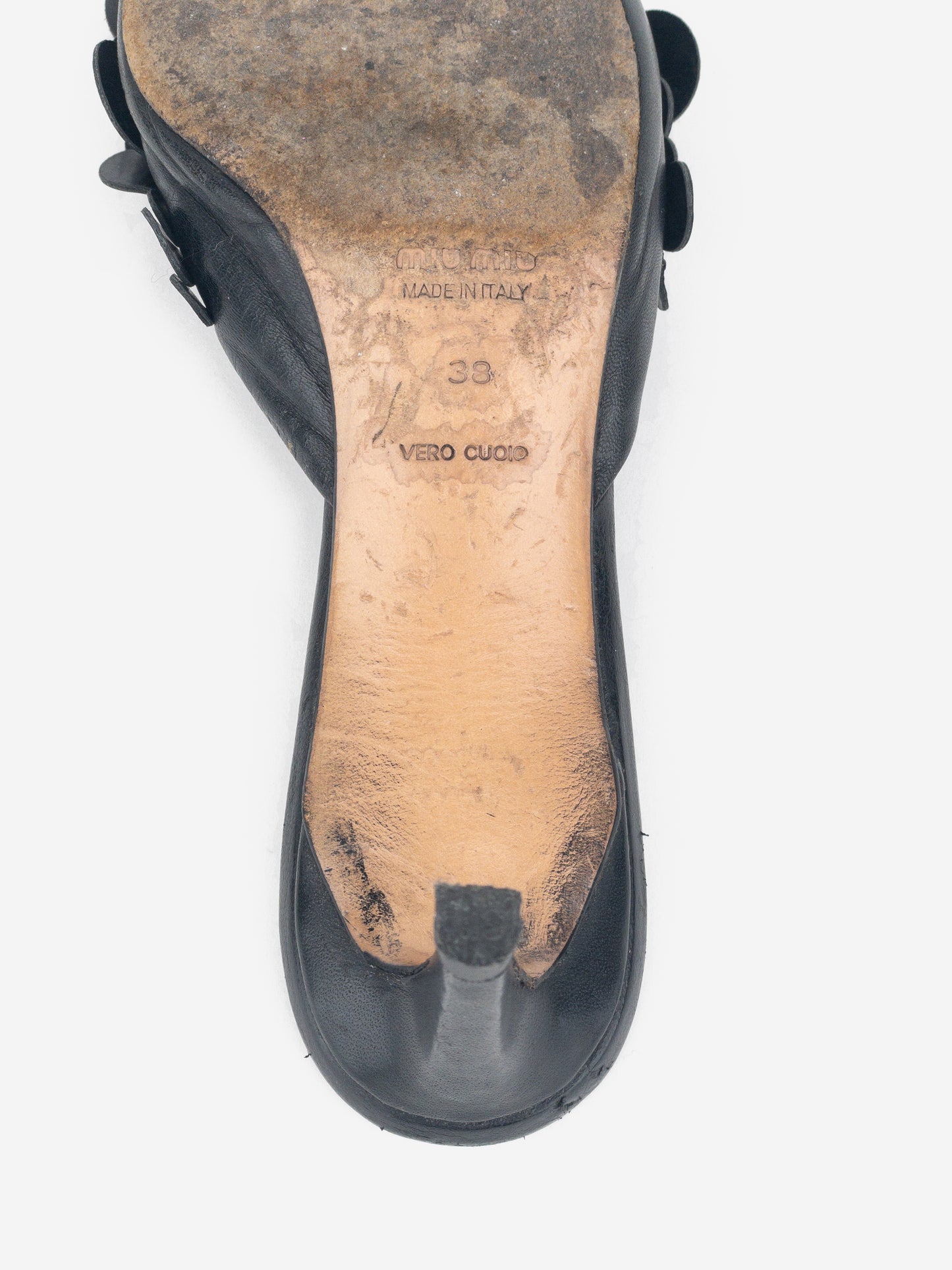 Miu Miu SS03 Sequin Mule Kitten Heels