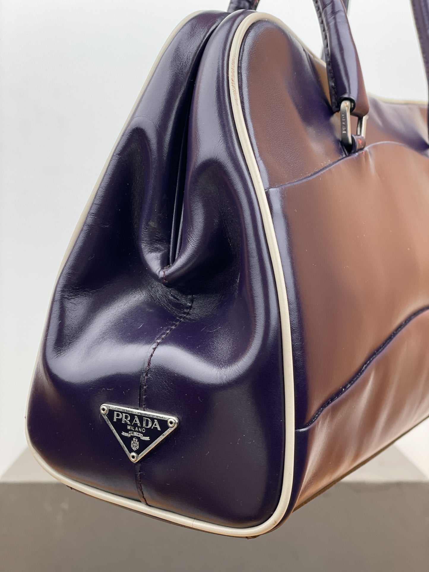 Prada 2000s Bowling Leather Handbag