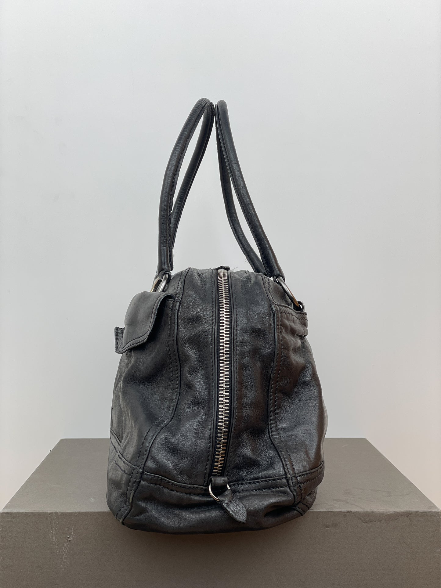 Prada 2000s Cargo-Pocket Bowling Handbag
