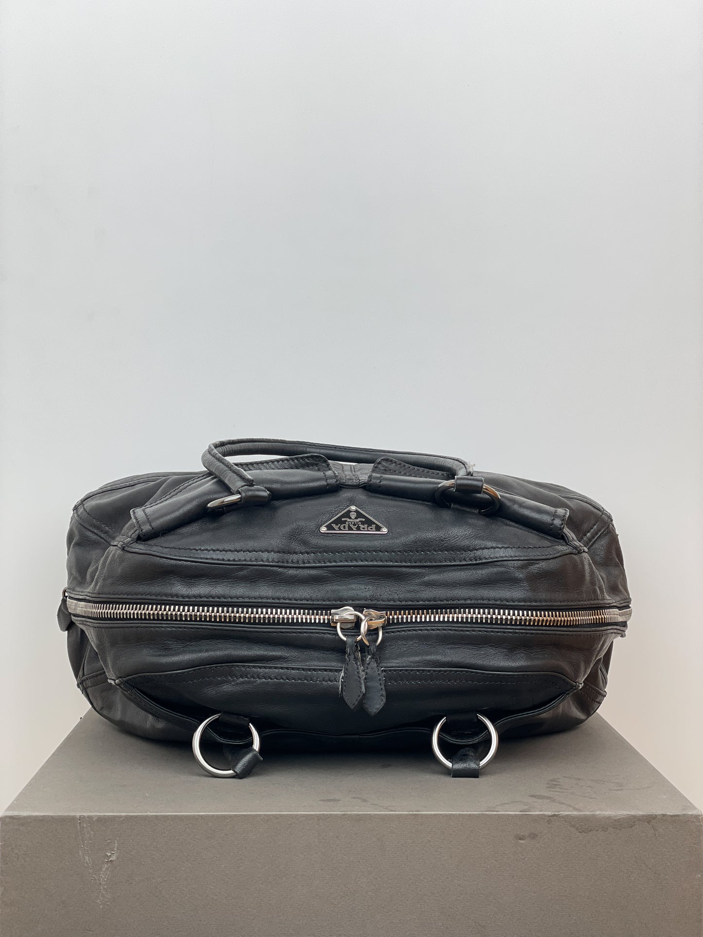 Prada 2000s Cargo-Pocket Bowling Handbag