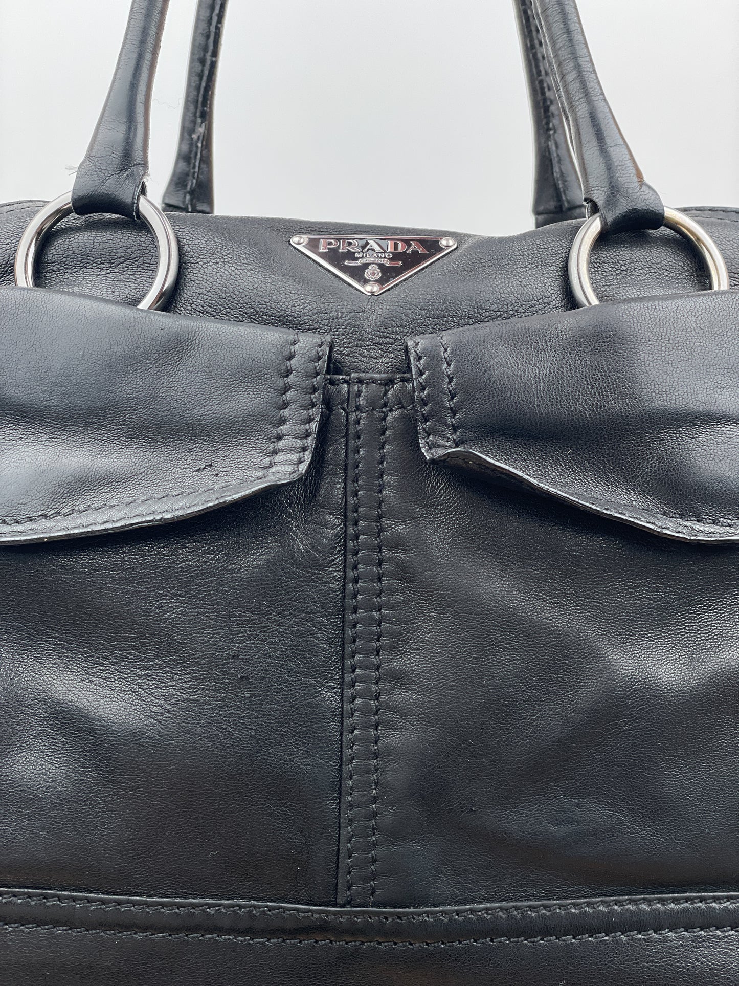 Prada 2000s Cargo-Pocket Bowling Handbag