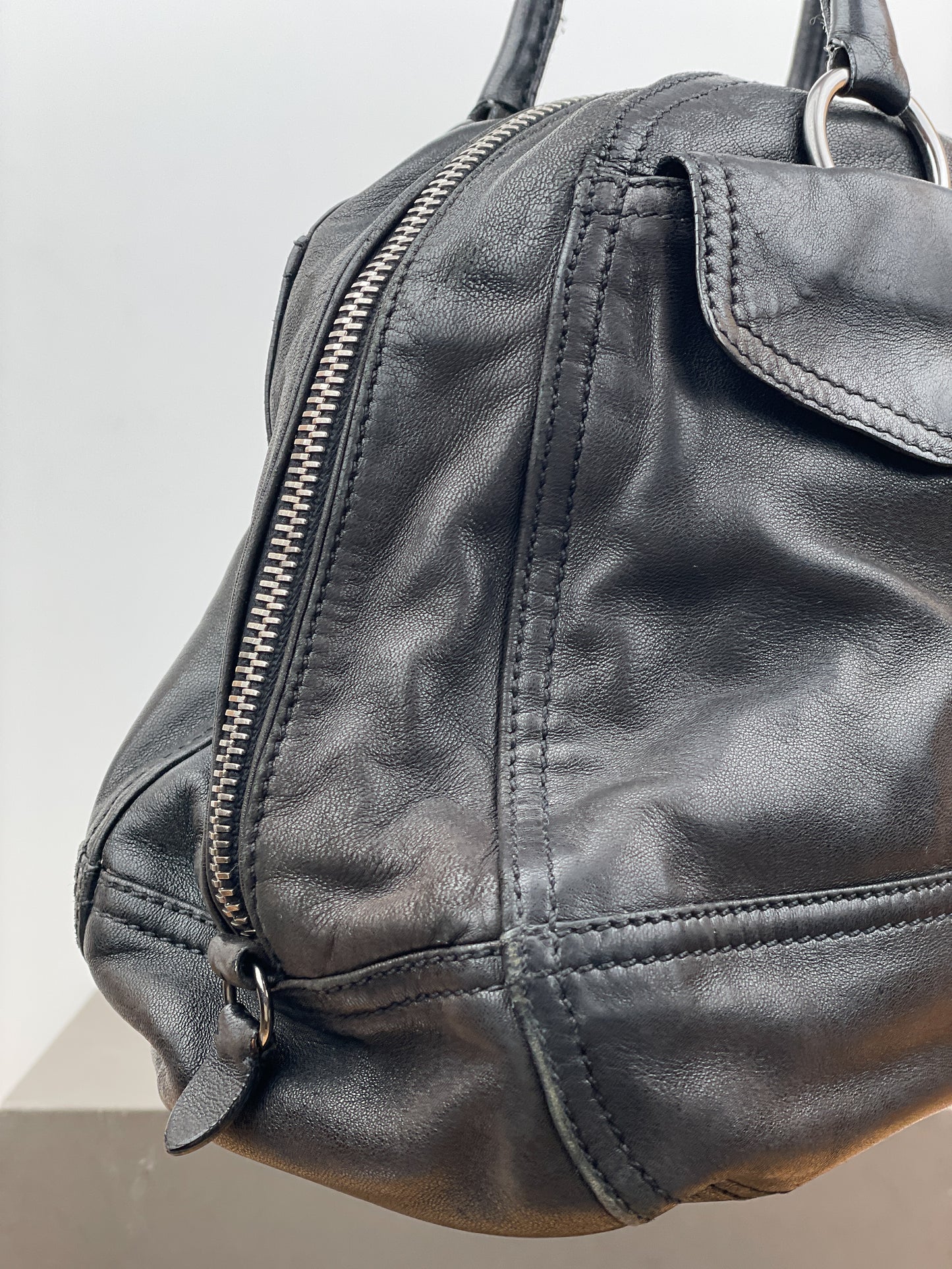 Prada 2000s Cargo-Pocket Bowling Handbag