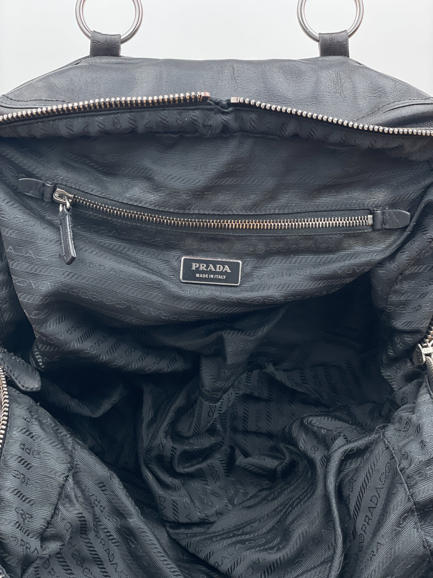 Prada 2000s Cargo-Pocket Bowling Handbag