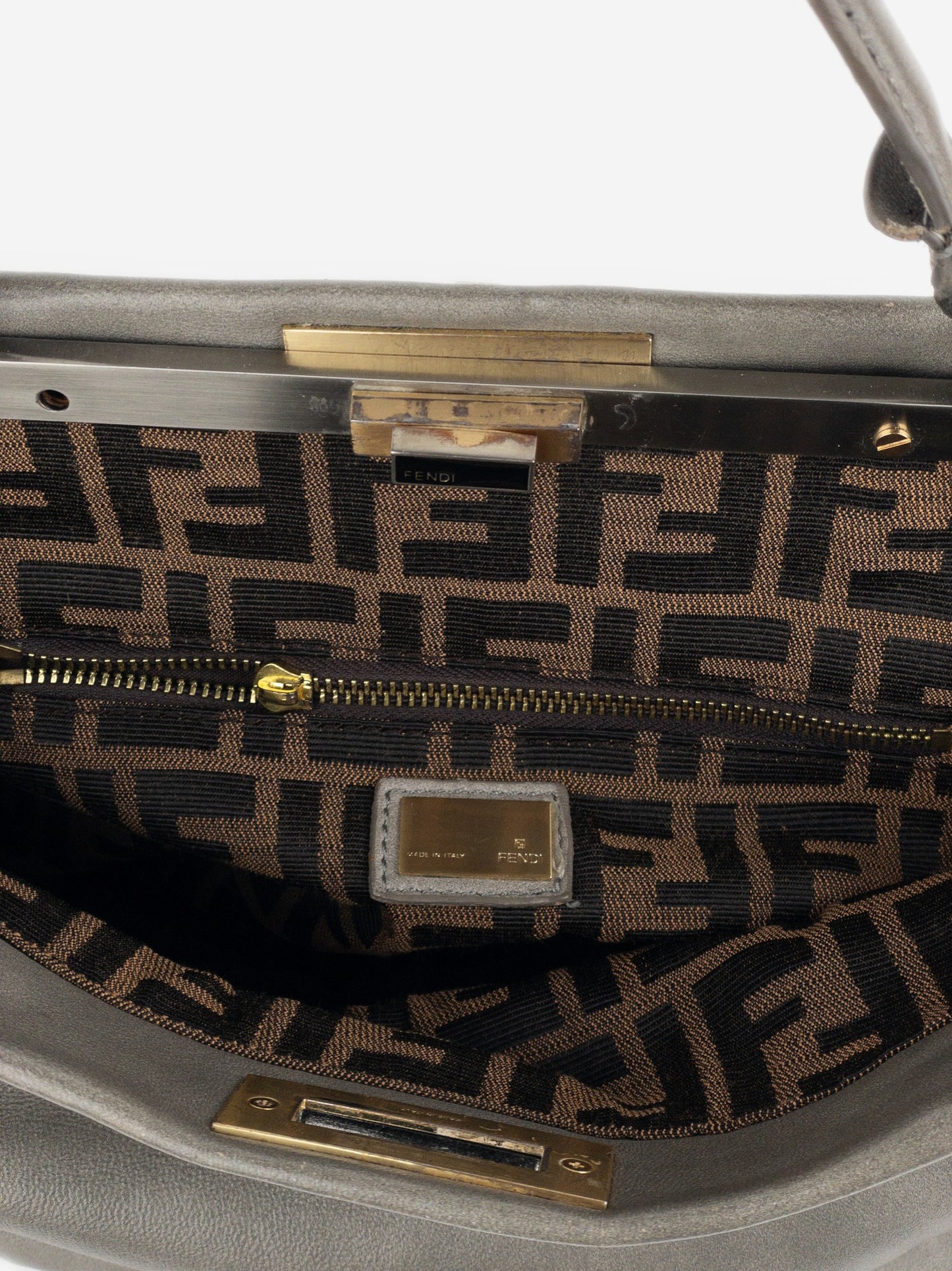 Fendi 2000s Peekaboo Zucca Monogram Handbag