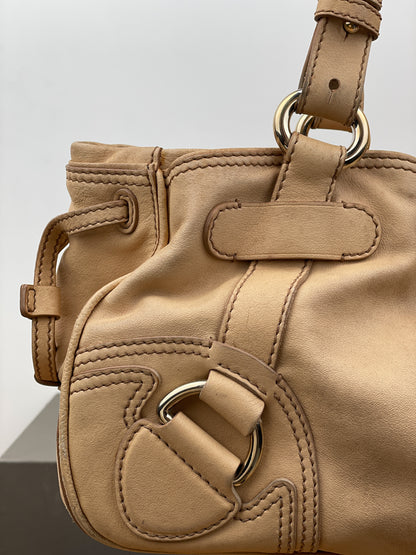 Celine Cargo-Strap Leather Handbag