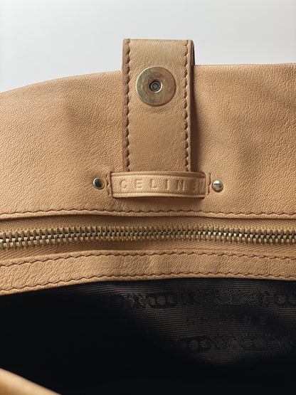 Celine Cargo-Strap Leather Handbag