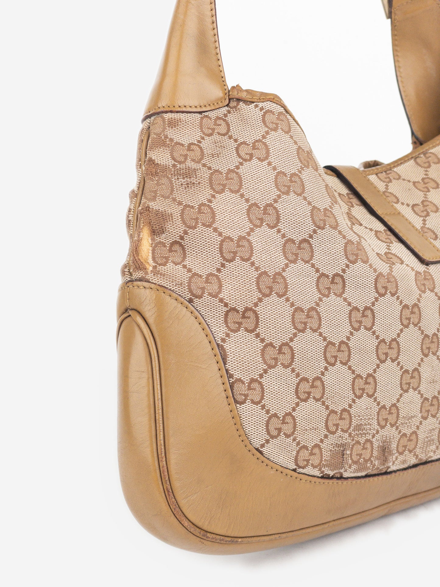 Gucci by Tom Ford 1990s ‘Jackie’ GG Supreme Monogram Hobo Shoulder Bag