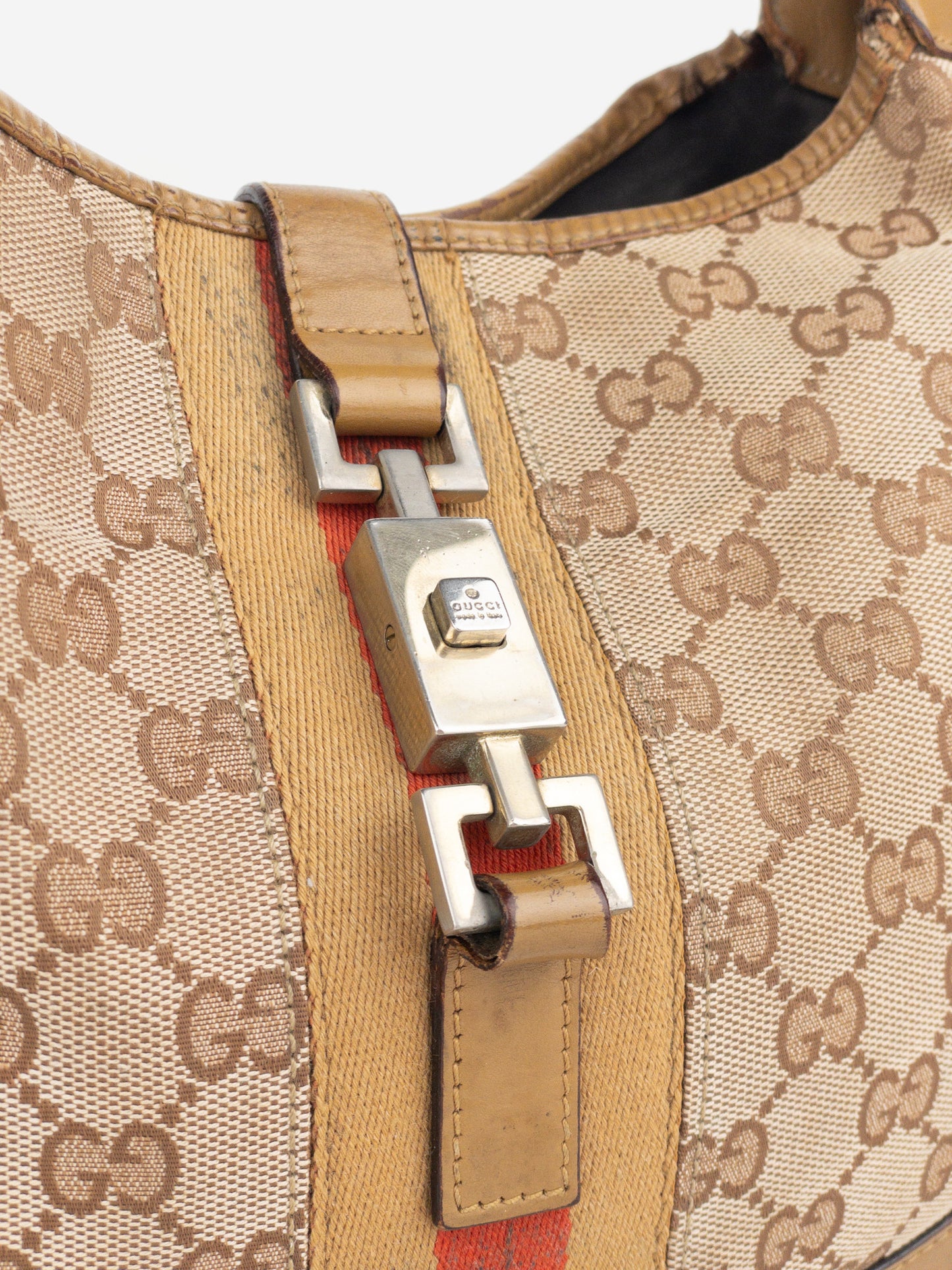 Gucci by Tom Ford 1990s ‘Jackie’ GG Supreme Monogram Hobo Shoulder Bag