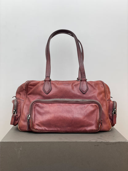 Prada 2000s Cargo-Pocket Bowling Shoulder Bag