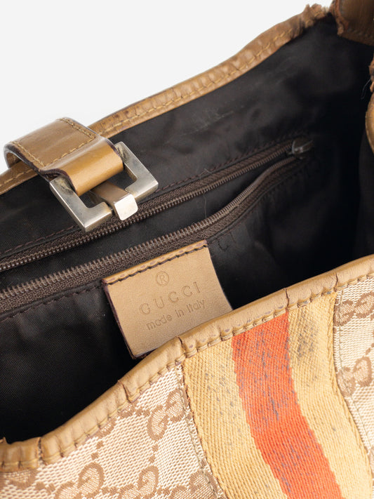 Gucci by Tom Ford 1990s ‘Jackie’ GG Supreme Monogram Hobo Shoulder Bag – photo 8