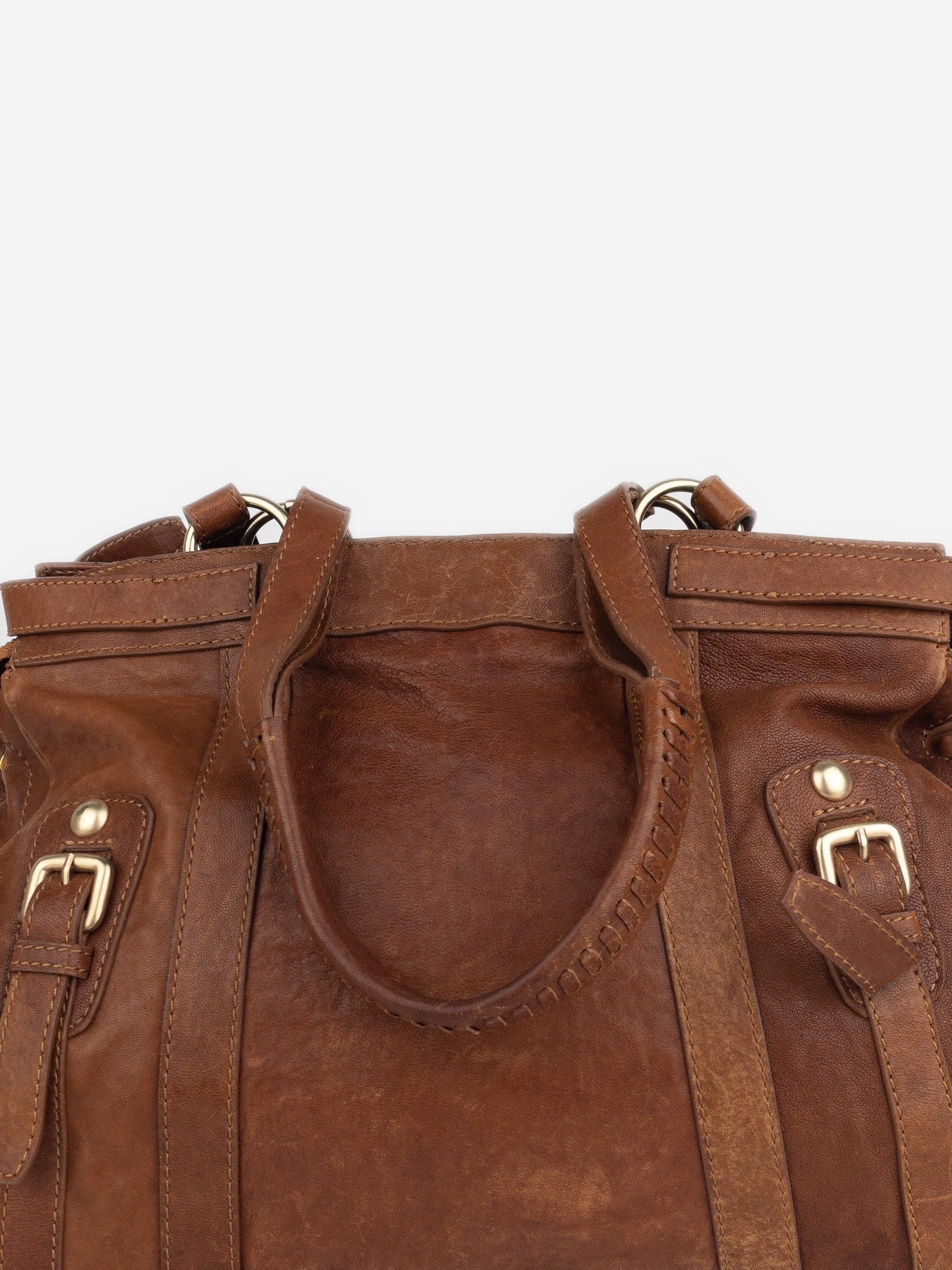 Miu Miu 2000s Large Vitello Shopper Tote Shoulder Bag