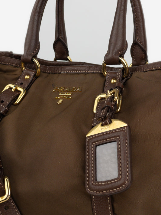 Prada 2000s Large 2-Way Shopper Tote Handbag – photo 5