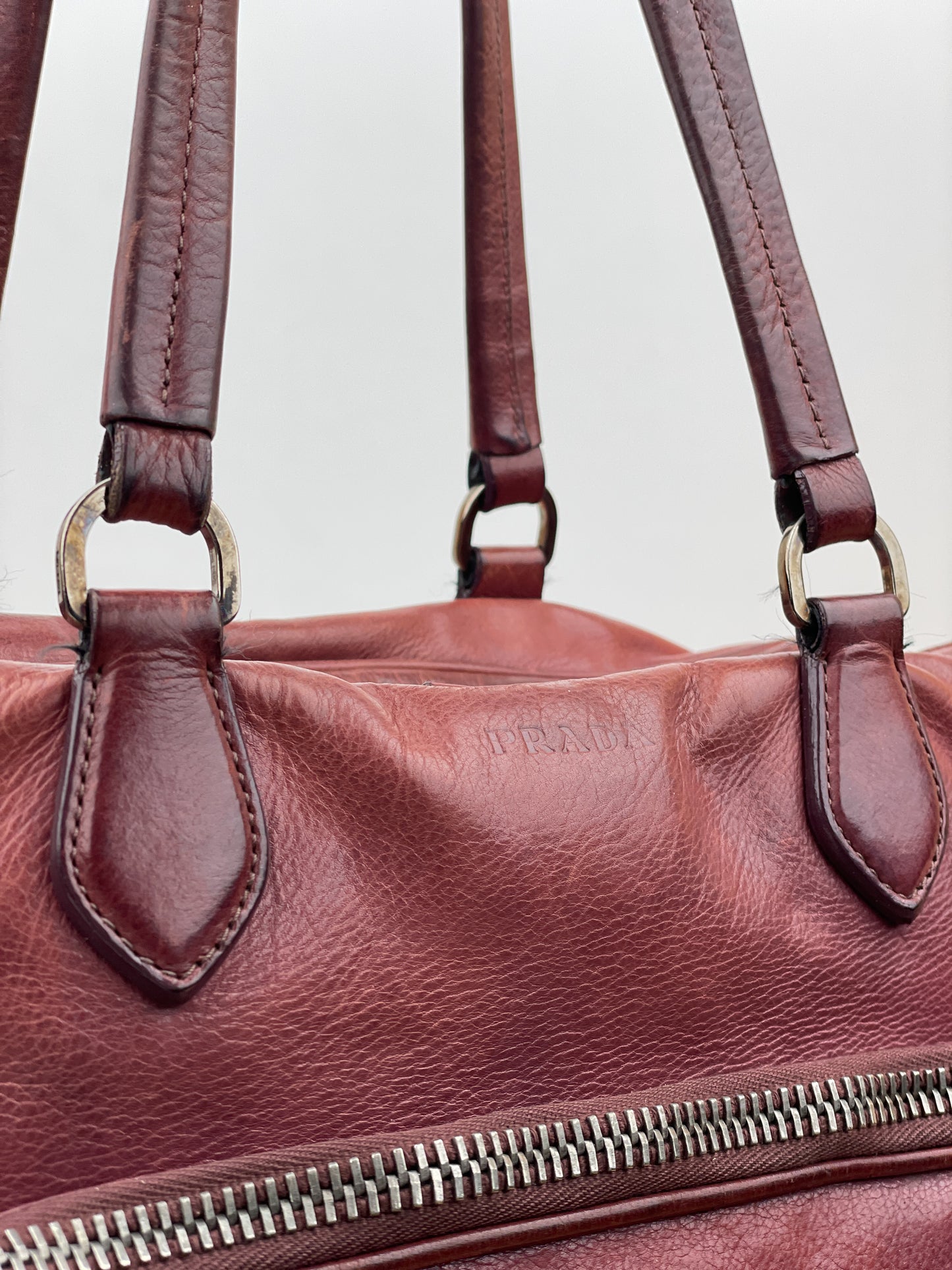 Prada 2000s Cargo-Pocket Bowling Shoulder Bag