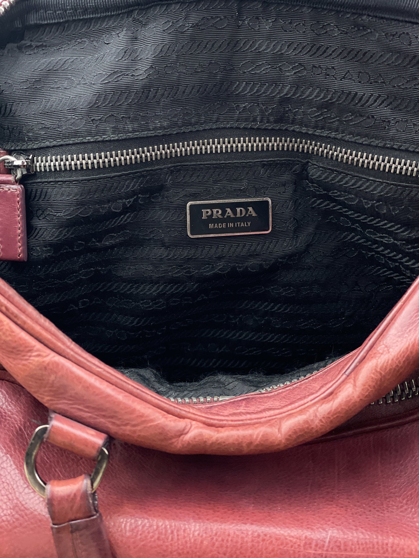 Prada 2000s Cargo-Pocket Bowling Shoulder Bag