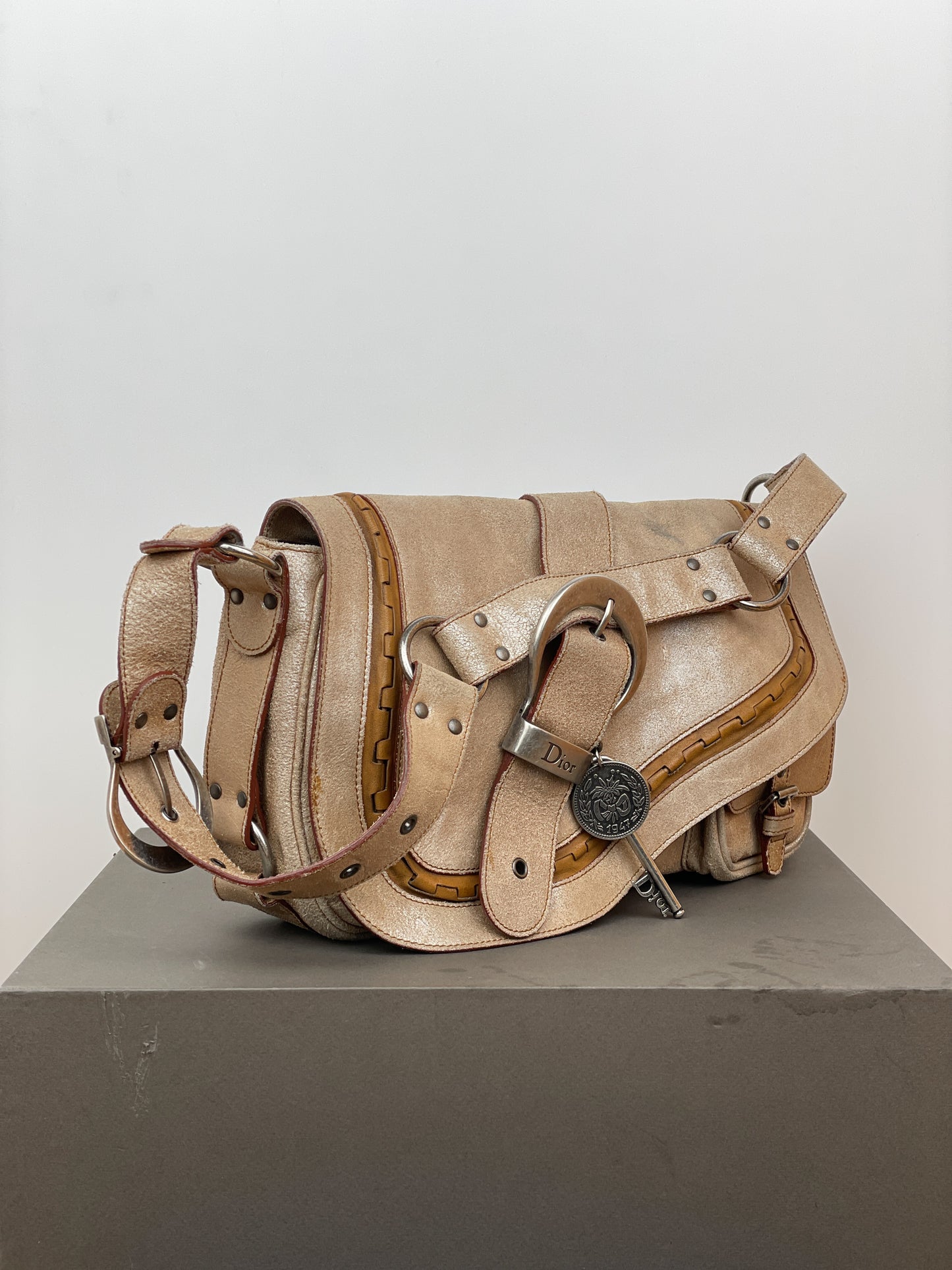Dior by John Galliano SS06 Suede Gaucho Saddle Shoulder Bag