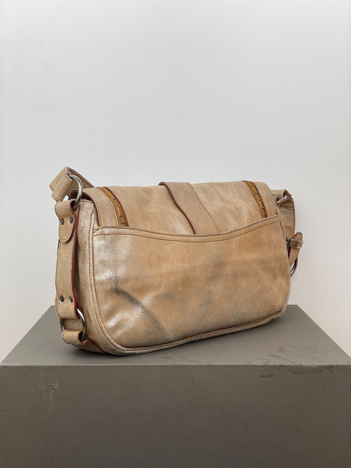 Dior by John Galliano SS06 Suede Gaucho Saddle Shoulder Bag