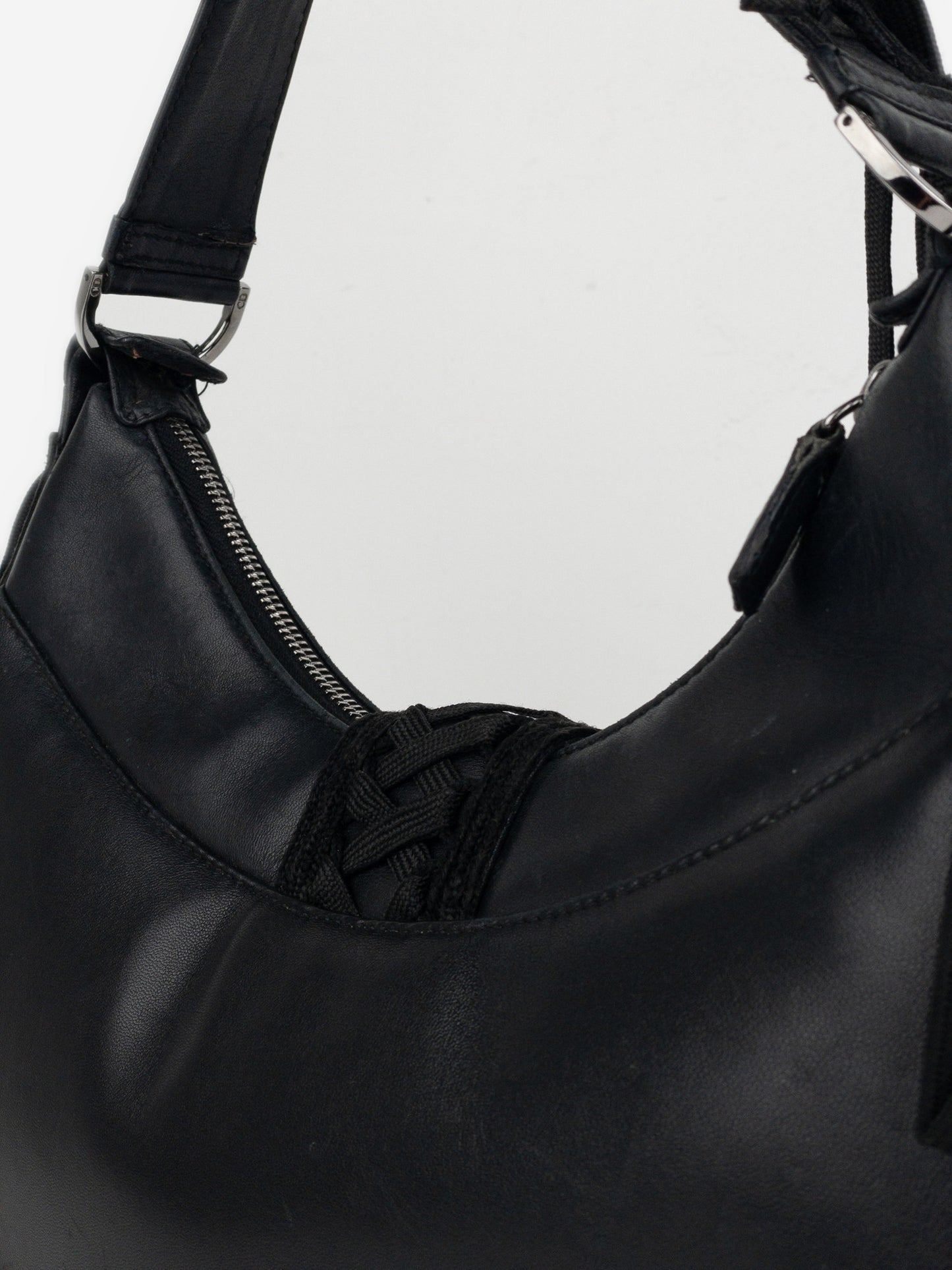 Dior by Galliano AW02 ‘Admit It’ Corset Lace Up Shoulder Bag