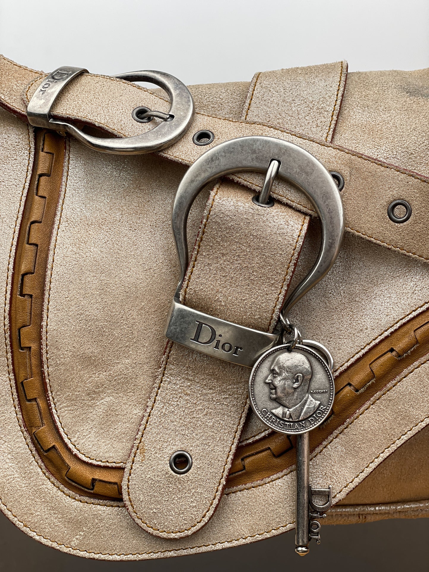 Dior by John Galliano SS06 Suede Gaucho Saddle Shoulder Bag