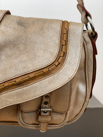 Dior by John Galliano SS06 Suede Gaucho Saddle Shoulder Bag