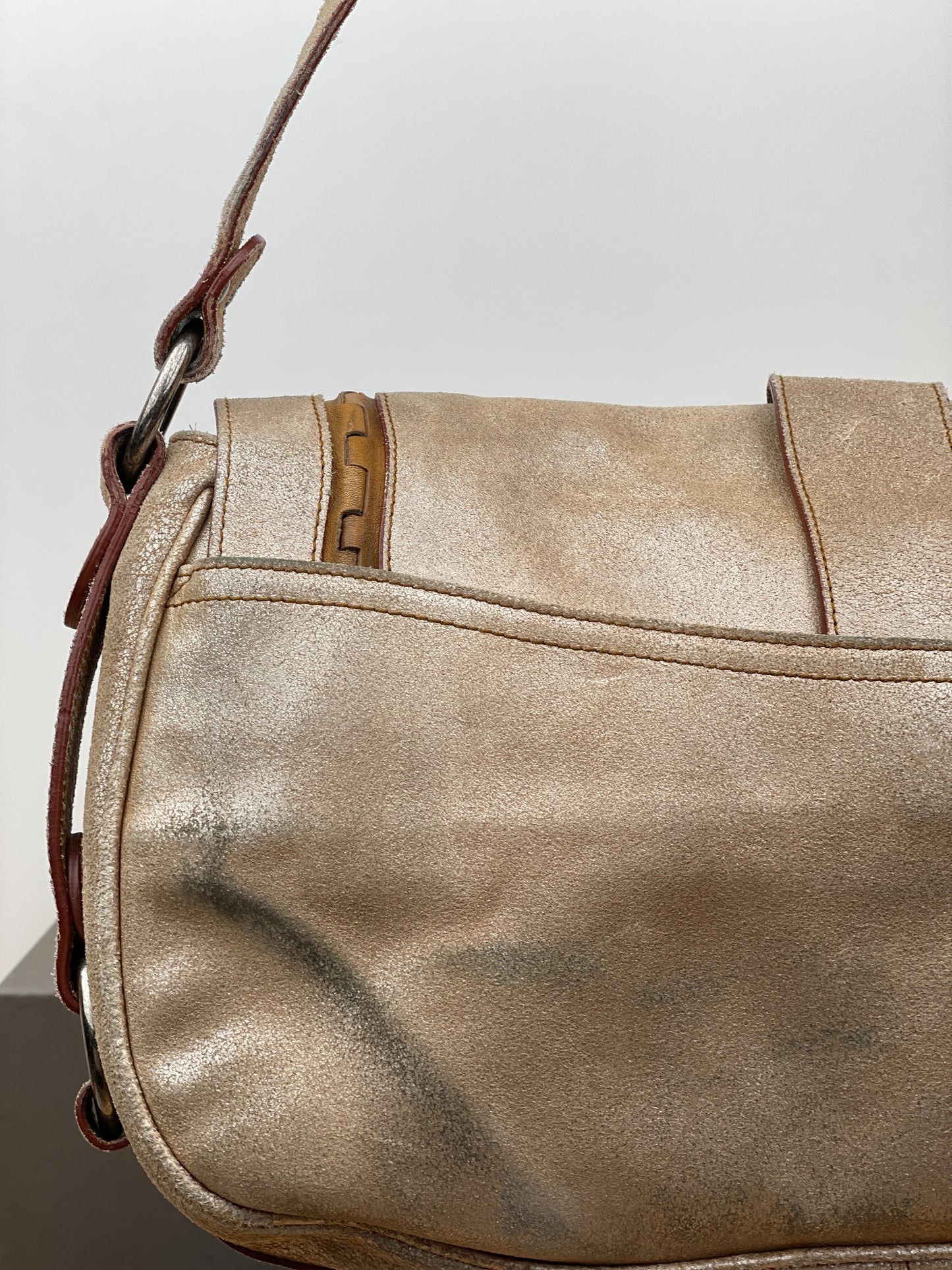 Dior by John Galliano SS06 Suede Gaucho Saddle Shoulder Bag