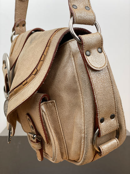 Dior by John Galliano SS06 Suede Gaucho Saddle Shoulder Bag