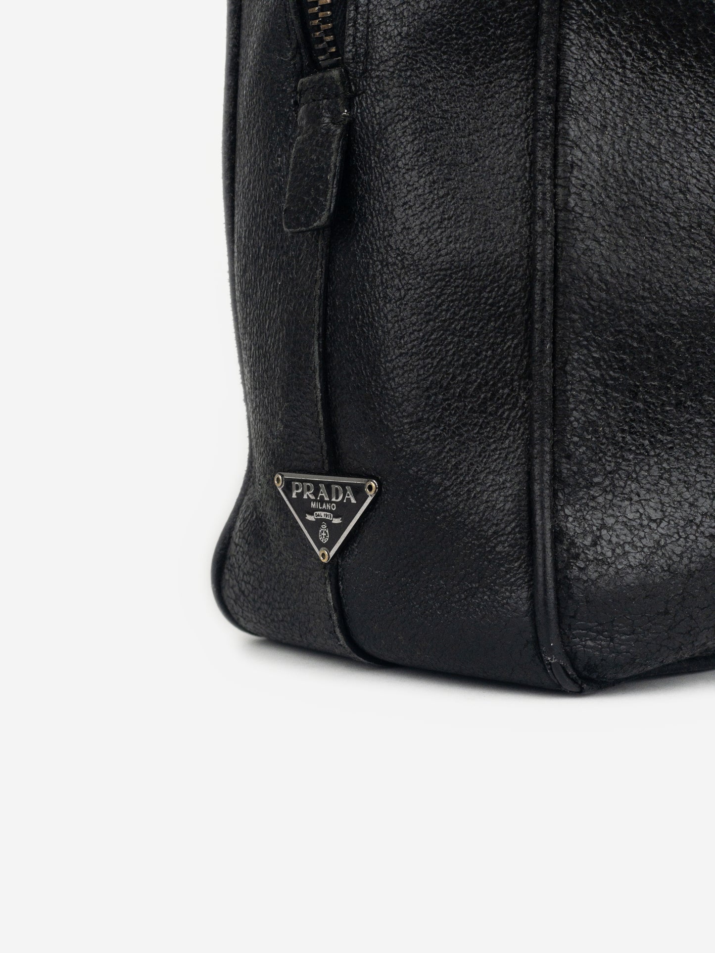 Prada 2000s Bauletto Box Leather Handbag