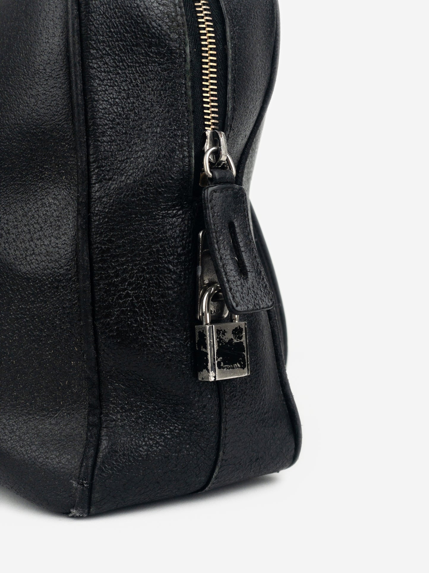 Prada 2000s Bauletto Box Leather Handbag