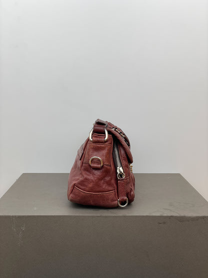 Miu Miu 2000s Metal Flower Cargo Shoulder Bag