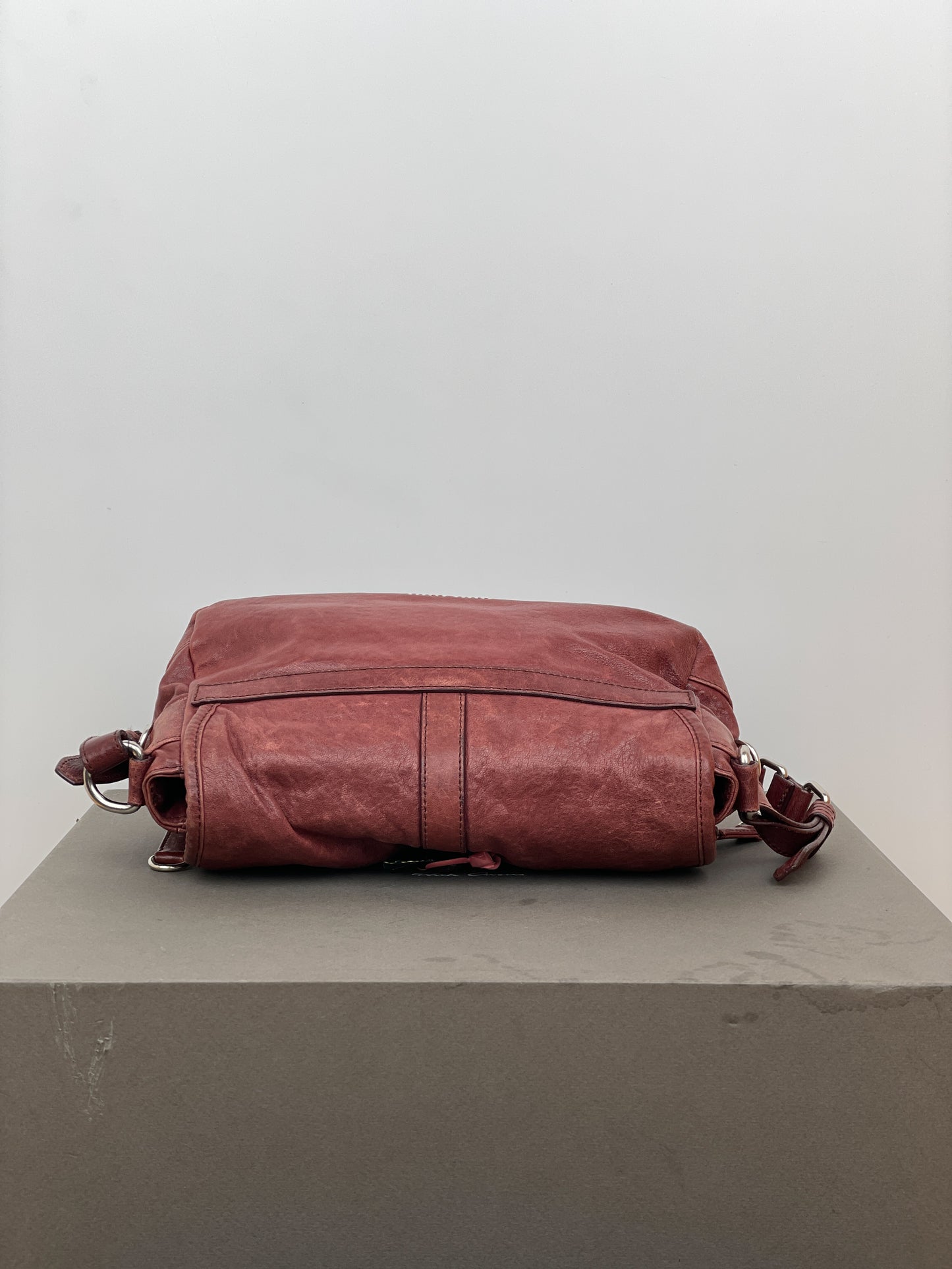 Miu Miu 2000s Metal Flower Cargo Shoulder Bag