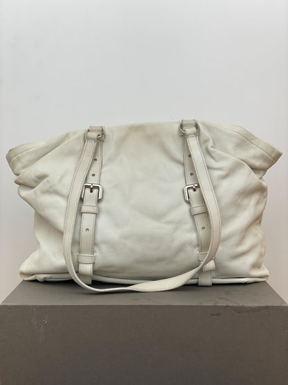 Prada 2000s Leather Shopper Tote Handbag