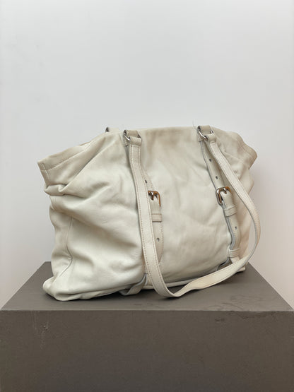 Prada 2000s Leather Shopper Tote Handbag