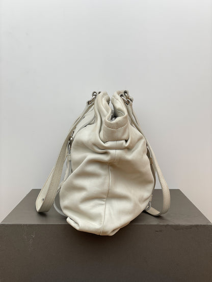 Prada 2000s Leather Shopper Tote Handbag