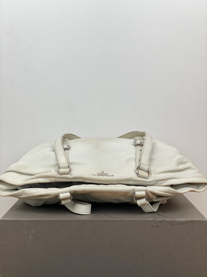 Prada 2000s Leather Shopper Tote Handbag