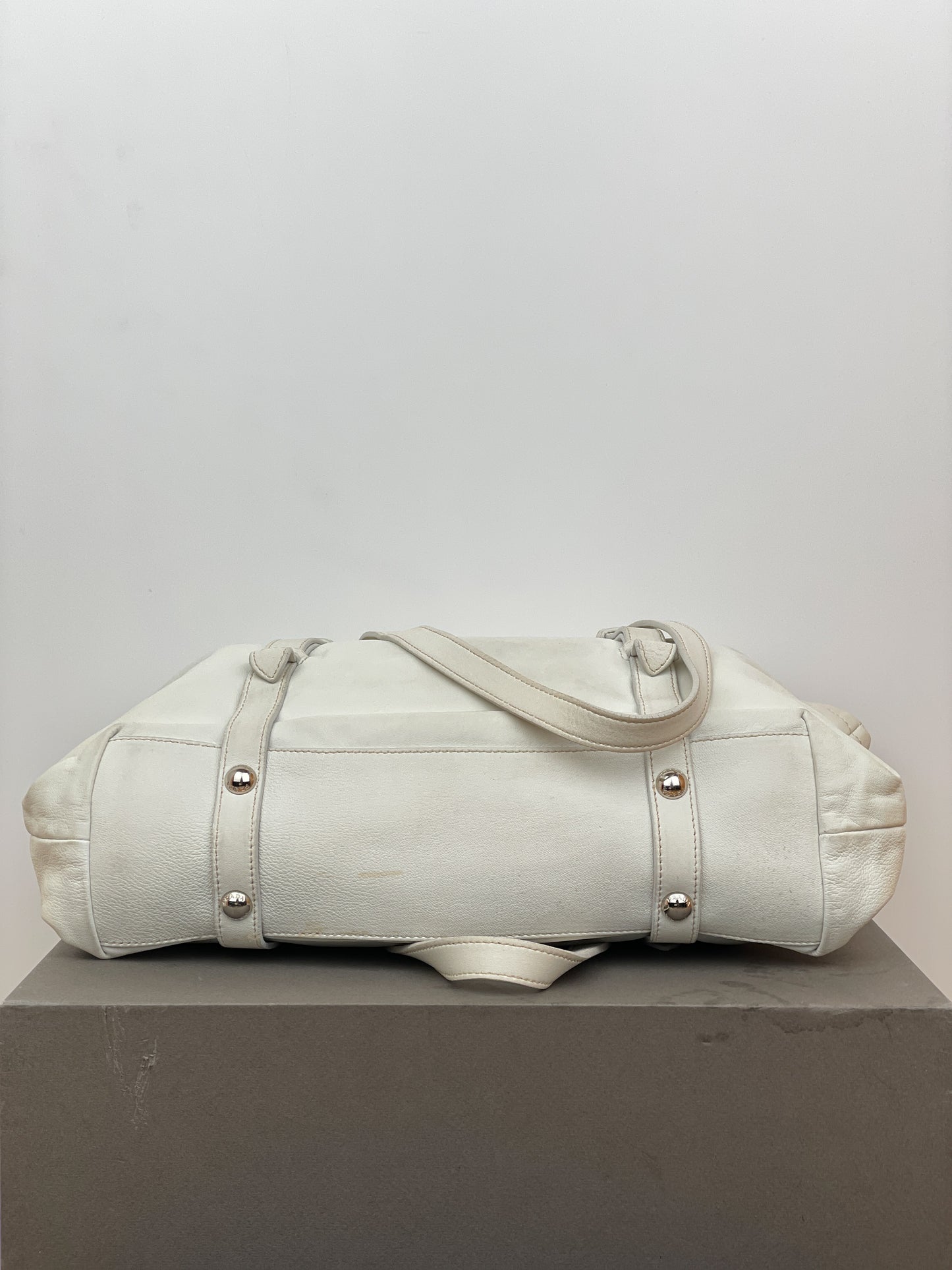 Prada 2000s Leather Shopper Tote Handbag